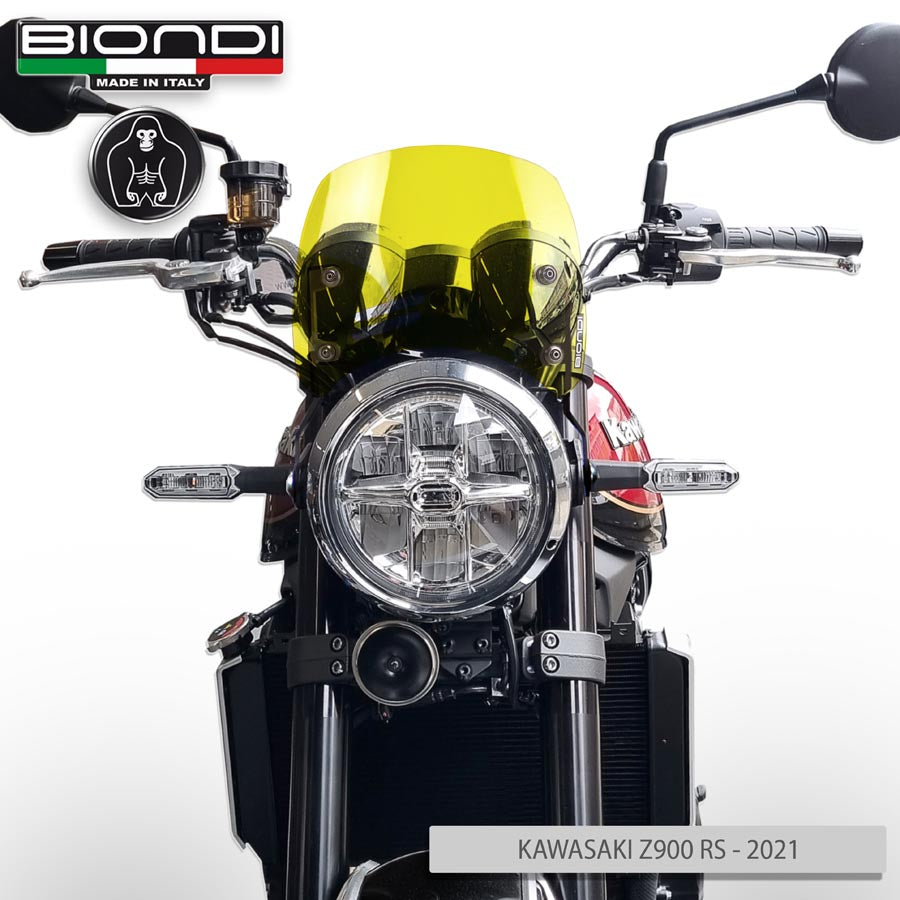 Biondi Cupolino Caffè Kawasaki Z900 RS 2018-2021 - Giallo Trasparente