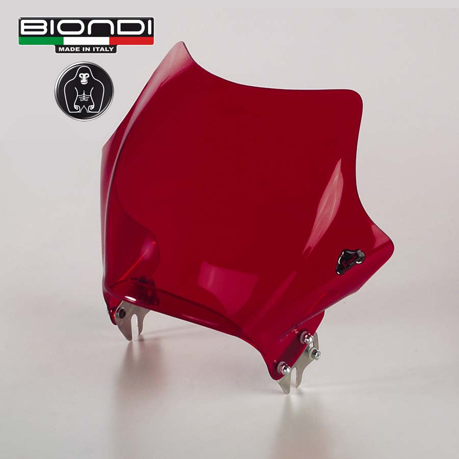 Biondi Cupolino Dark Rosso per Moto Nude e Faro Tondo - MPN 8010039