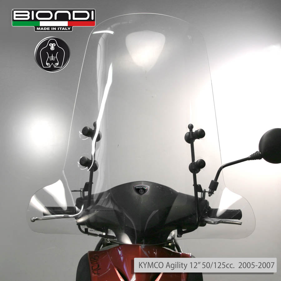 Biondi Parabrezza Z Keeway Outlook 125/151 cc 2007-2010 completo di attacchi