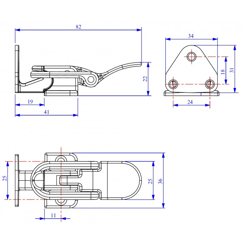 Foresti e Suardi Chiusura a Squadra Ottone Cromato 115N.C