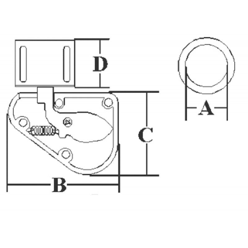 Marine Town Nautica Plastic Lock Right 9121620