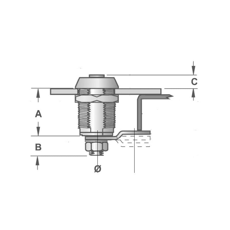 Cortellezzi Primo Cilindro Chiave Unica Chiave mm 15 Serratura Applicabile 103-1-2KA-FNI
