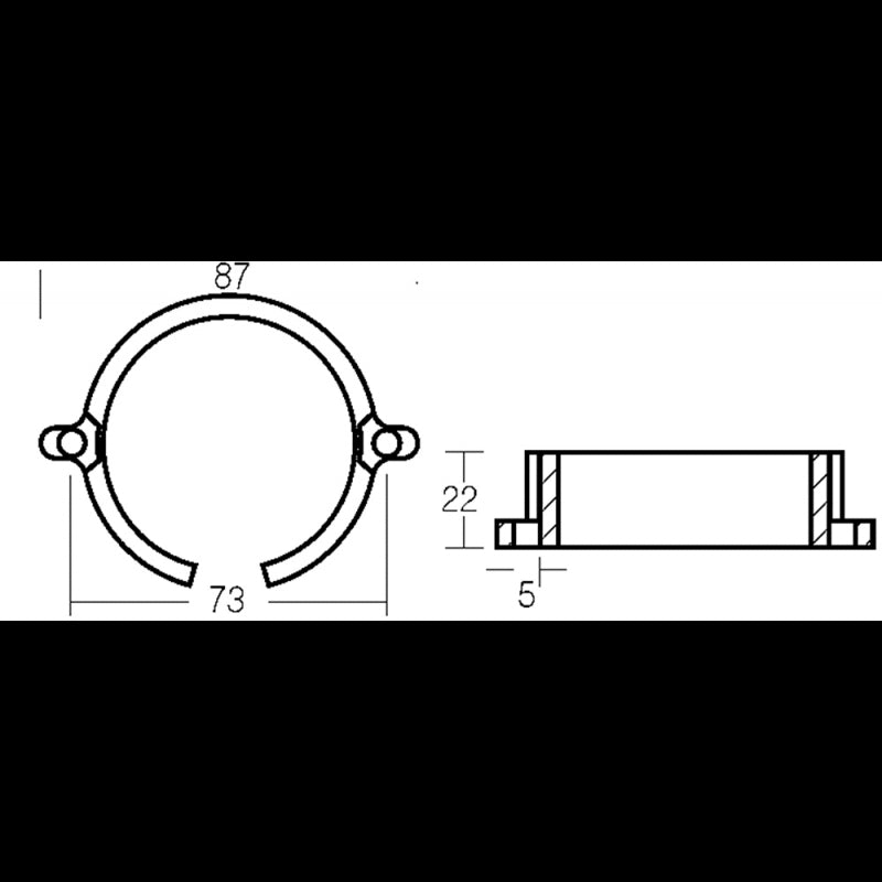 Tecnoseal Bravo One und Bravo III Zinkkragen ME028