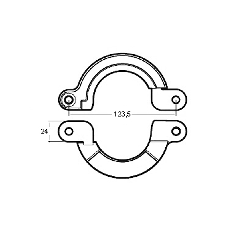 Tecnoseal Collare Yanmar 2 Pezzi 01305/1