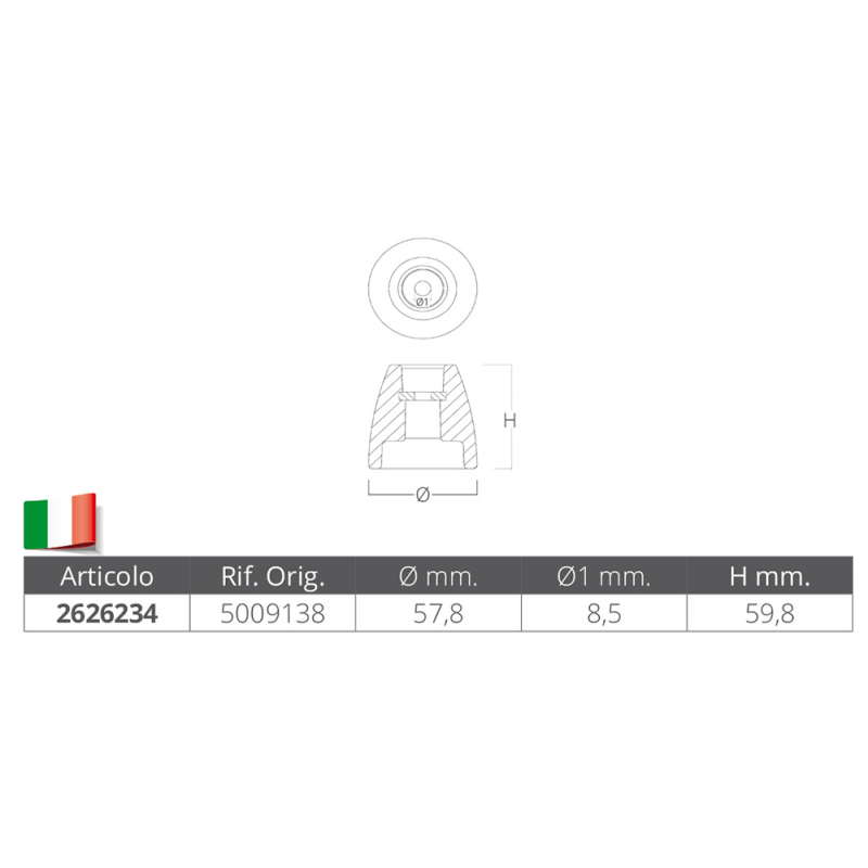 Cono de zinc Tecnoseal 00939