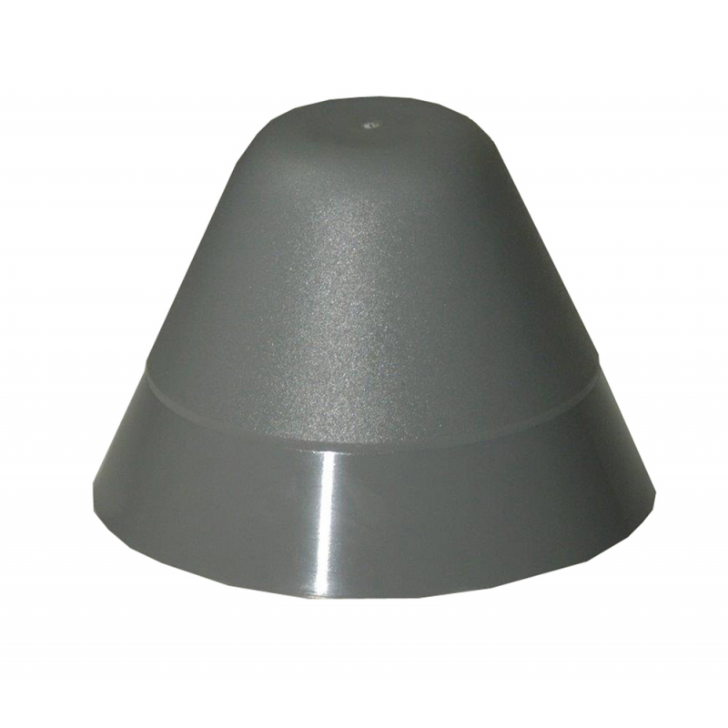 Cono terminal gris Ceredi Giovanni para tubo de embarcación inflable 9260G