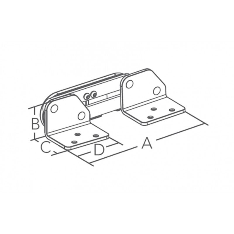 Marine Town Nautica Paar AISI 316 Scharniere für Sitz 0714380