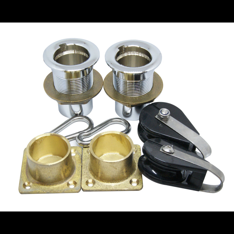 FNI Pair of Stainless Steel Davits Diameter 40 mm 1970