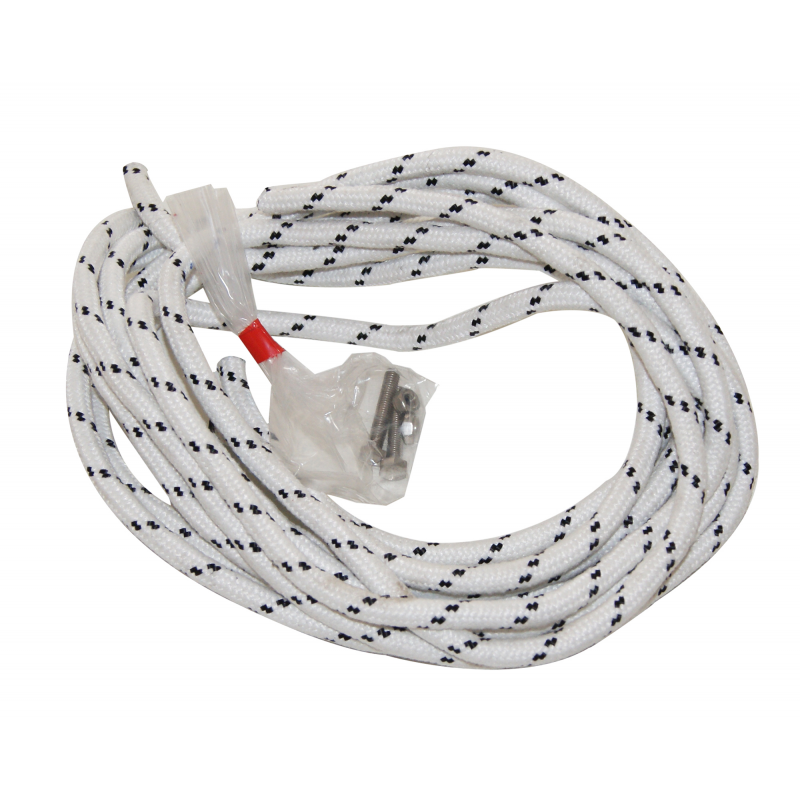 Par de pescantes de acero inoxidable FNI de 40 mm de diámetro, año 1970