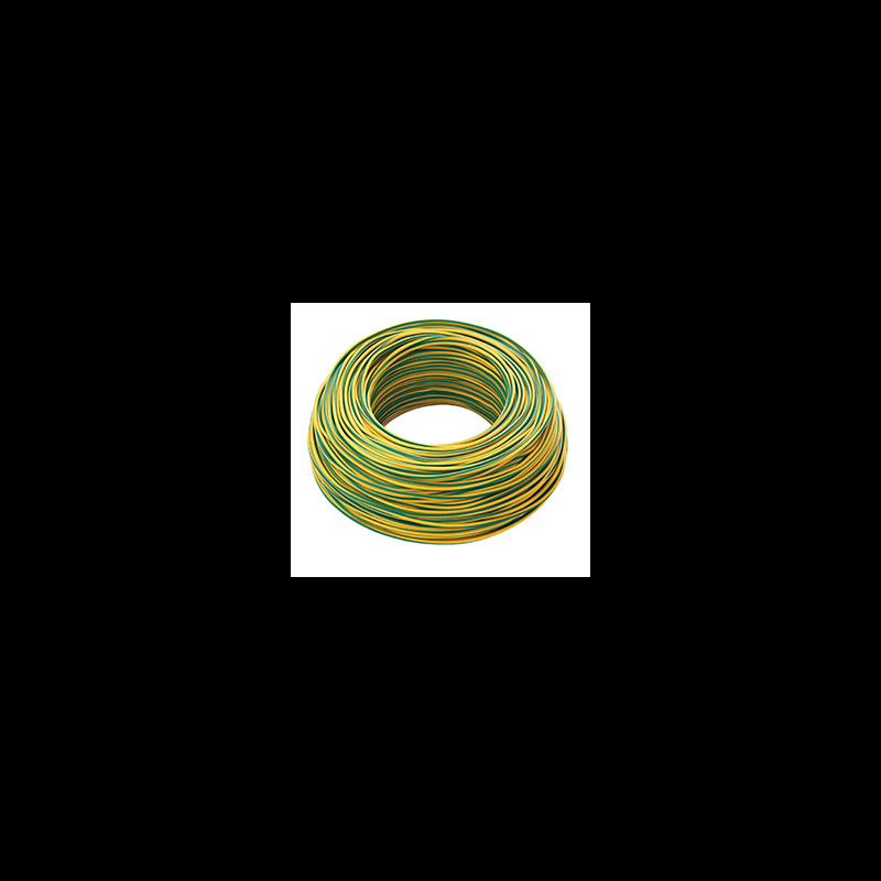Cable eléctrico FNI amarillo verde Diámetro mm 1,5 FS17 AMARILLO/VERDE CE 1,5