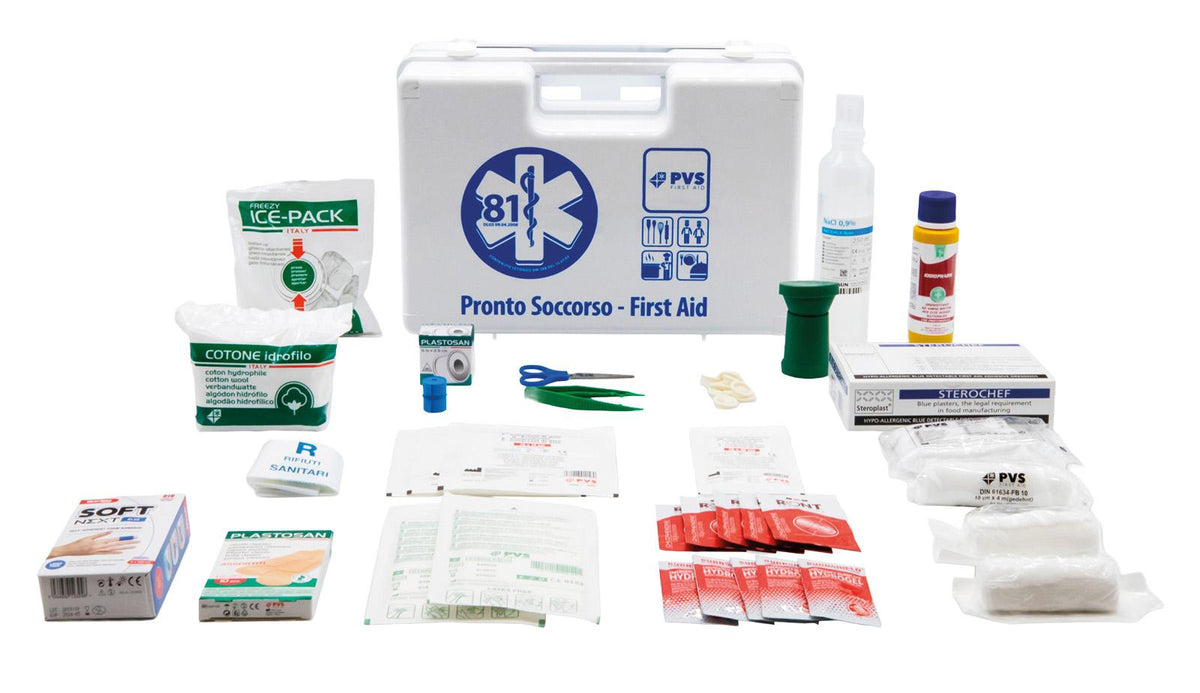 Cora Cassetta primo soccorso conforme allegato 2 D.M. 388/2003 + maggiorazione HACCP