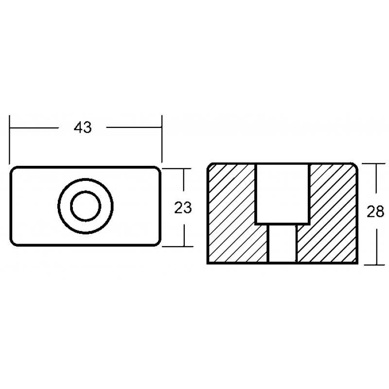 Cubo de zinc Enrico Polipodio para OMC 00911