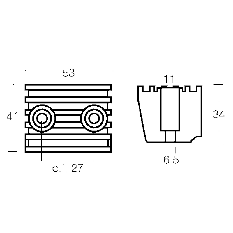 Tecnoseal Cubo Dpx In Zinco 00722