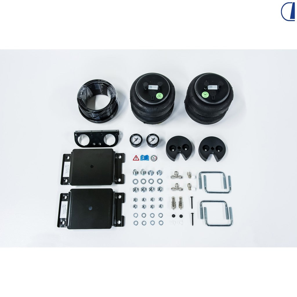 Di-Tec Kit sospensioni pneumatiche EuroAir 6,5" con manometri doppia camera