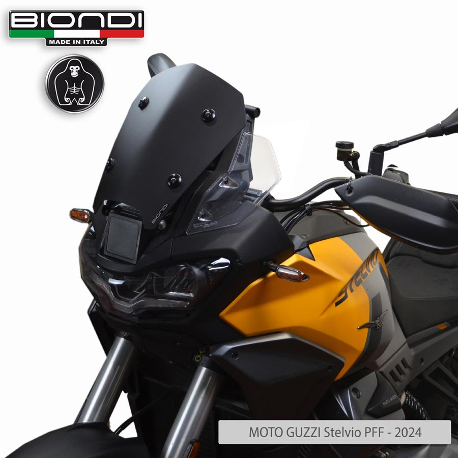 Biondi Cupolino Sport Nero Satinato Moto Guzzi V100 Stelvio PFF 2024+
