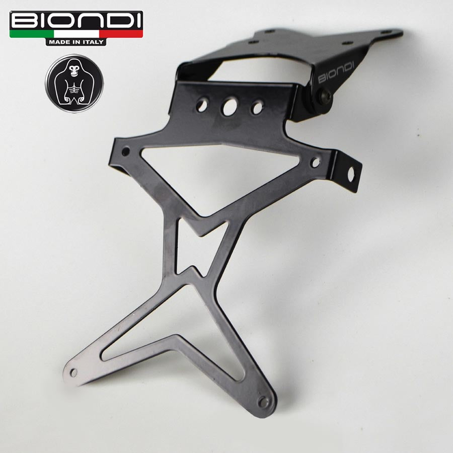 Biondi Portatarga Regolabile Acciaio Nero per Yamaha T-MAX 530 e 560 - 8901034