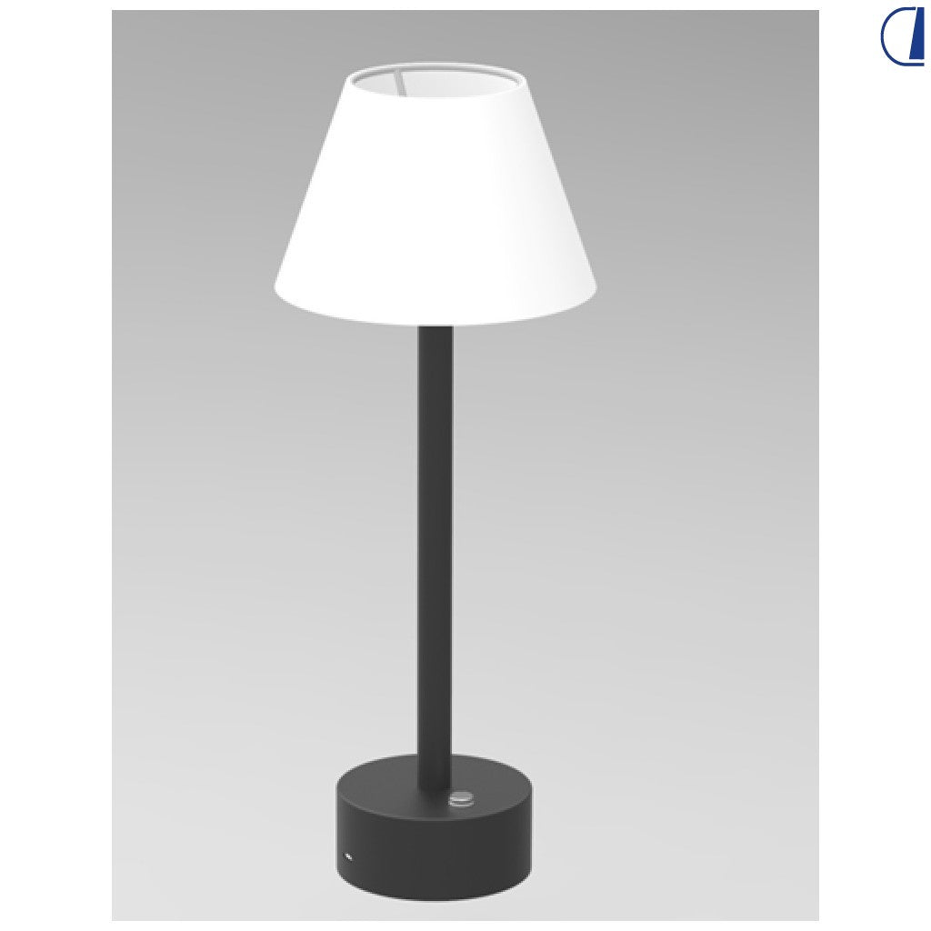 Abat-jour LED ricaricabile USB con paralume traslucido magnetico