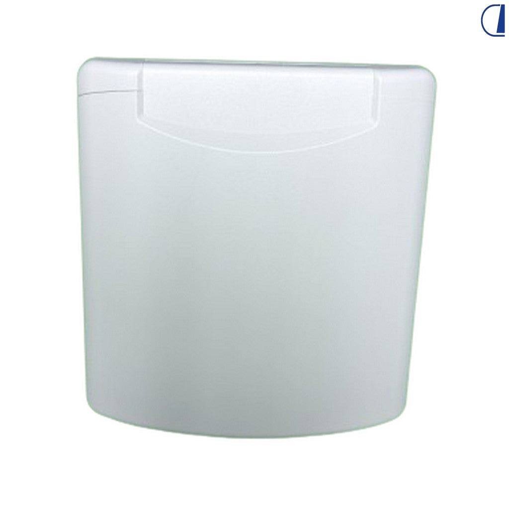 Di-Tec Doccia esterna calda/fredda con sportello bianco per camper Ø 90 mm