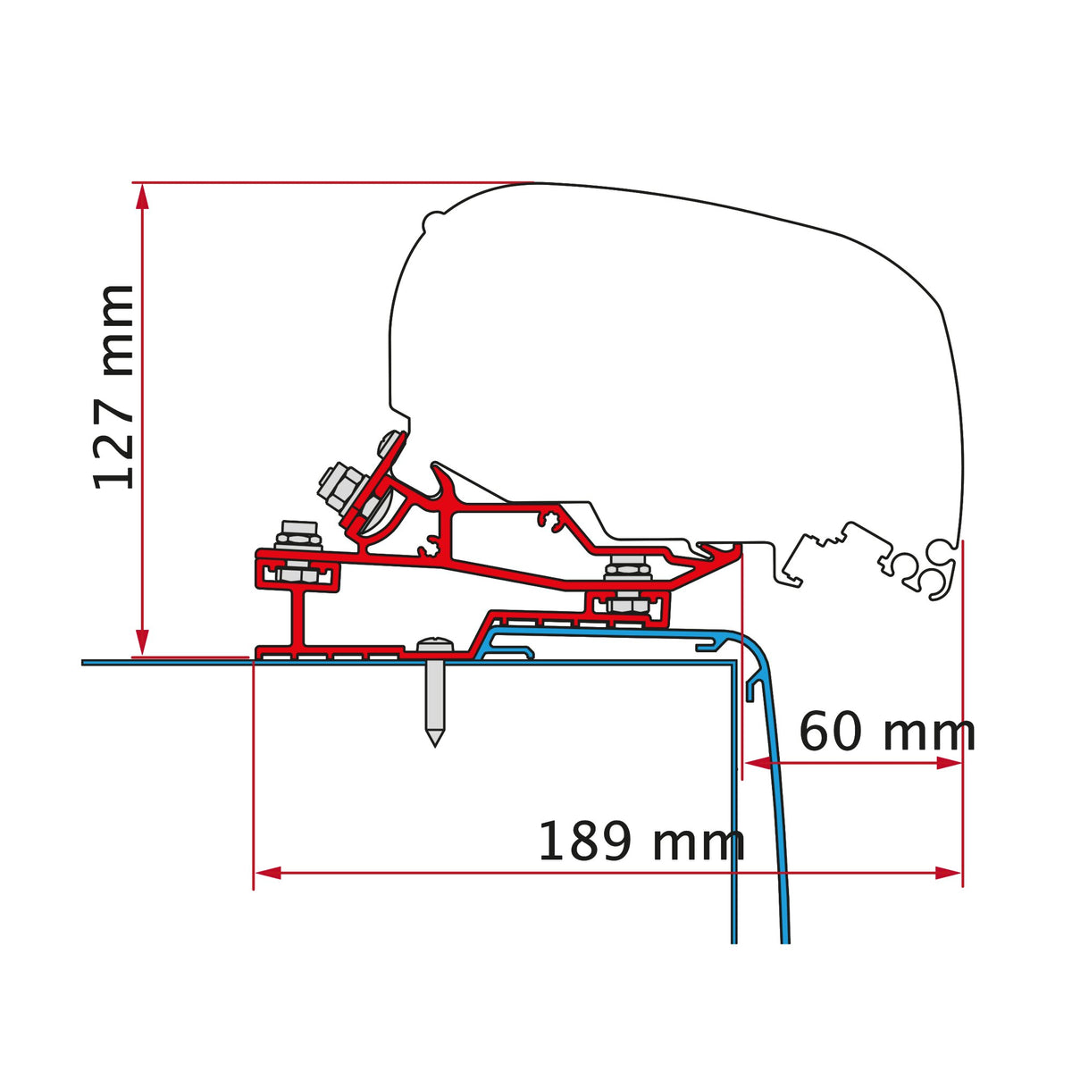 Fiamma Adattatore tendalino F80 per Rapido C Line 400 cm