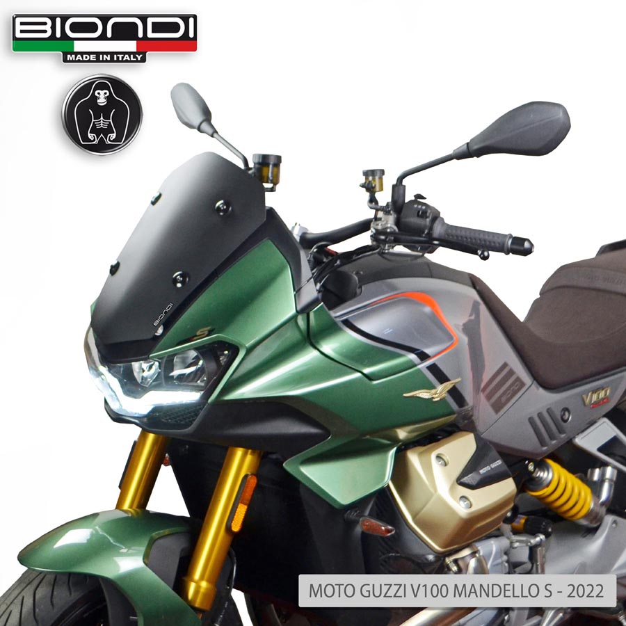 Biondi Cupolino Sport Nero Satinato Moto Guzzi V100 Mandello / Stelvio