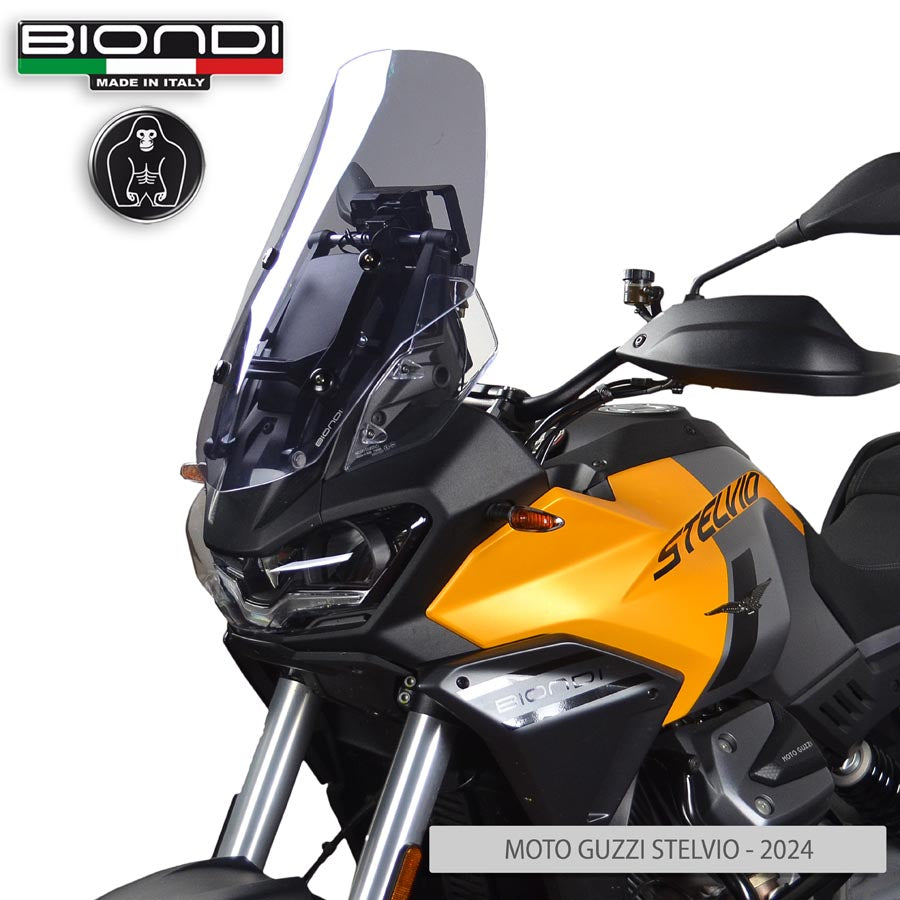 Biondi Cupolino Touring Fumè Chiaro Moto Guzzi Stelvio 2024 +60 mm