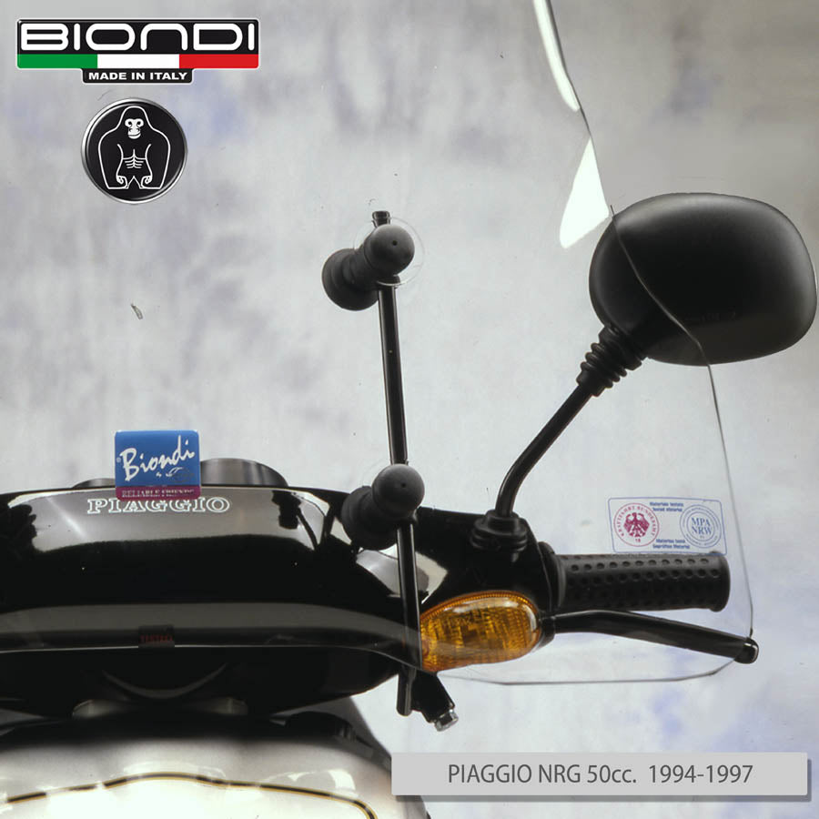 Biondi Parabrezza Pro Piaggio NTT 50 cc 1995-1997 con Attacchi