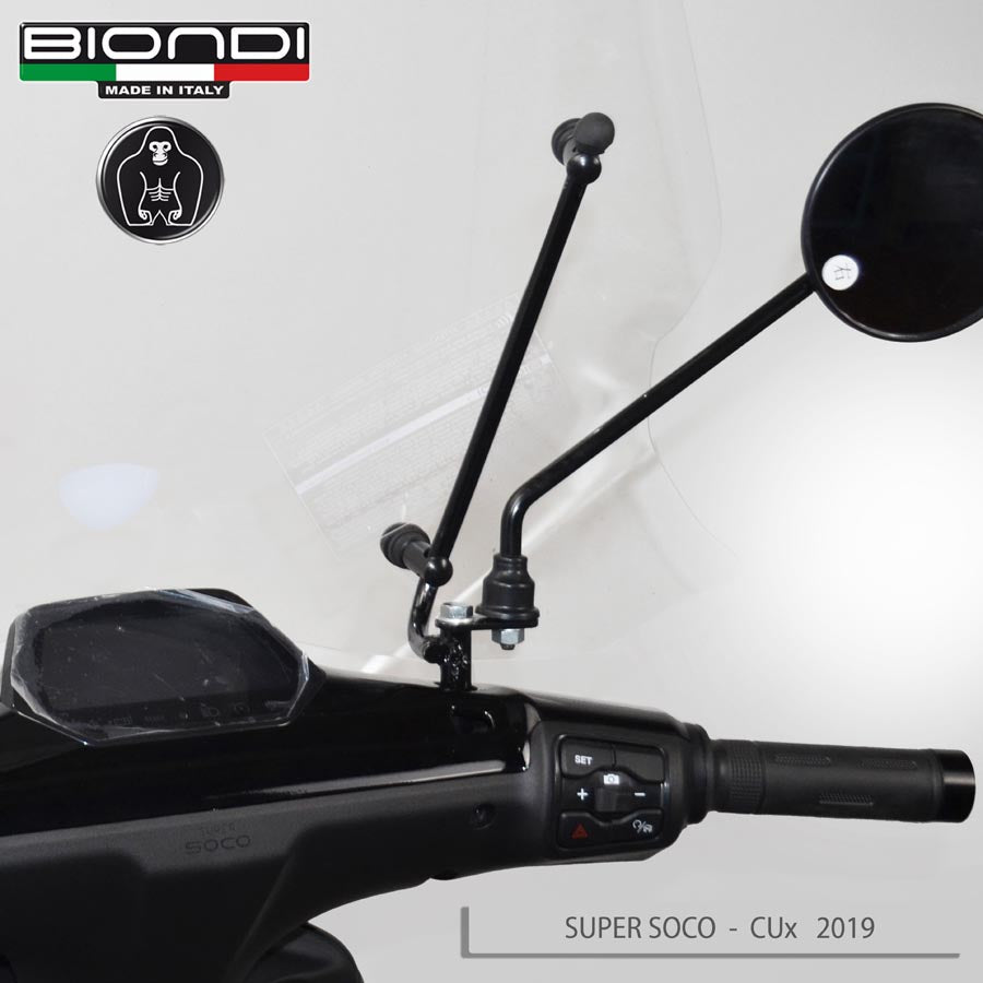 Biondi Parabrezza Club Super Soco CUx 2019 con Kit Attacchi - MPN 8061258