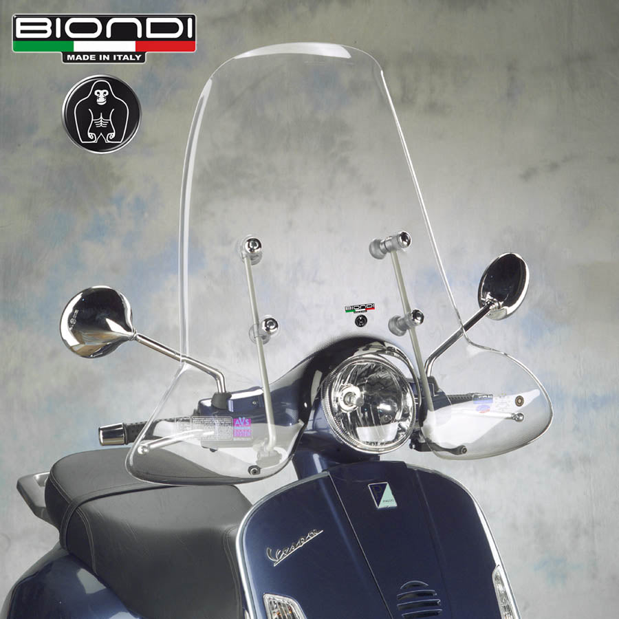 Biondi Parabrezza Club Aprilia Scarabeo Light 250i.e./400 cc. 2006-2011 con Attacchi