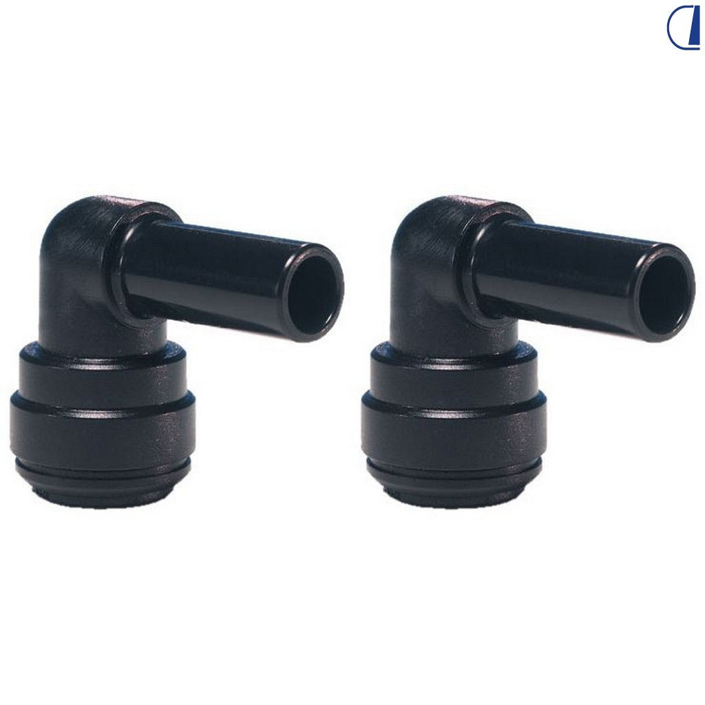John Guest Raccordo a 90° JG tubo 12 mm uscita maschio 12 mm – conf. 2 pz