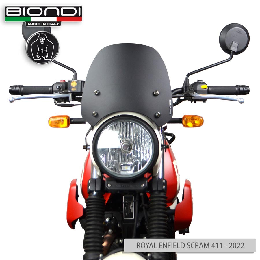 Biondi Cupolino Sport Nero Satinato Royal Enfield Scram 411 2022