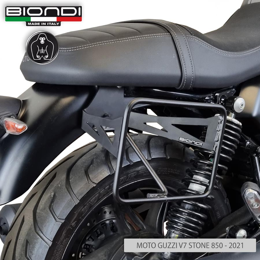 Biondi Telaietti Laterali per Borse Moto Guzzi V7 850 e V7 Sport - Coppia