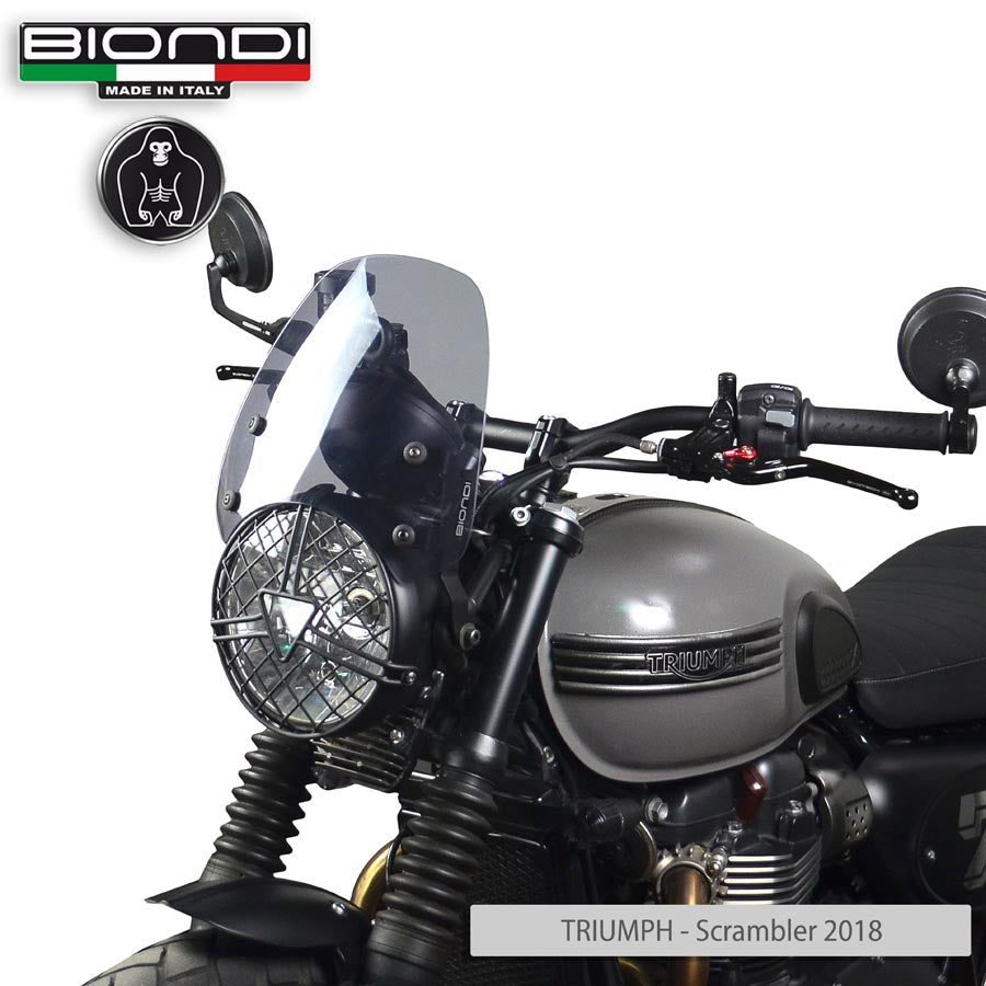 Biondi Cupolino Sport Fumè Chiaro Kawasaki Z650 RS e Triumph - Kit incluso
