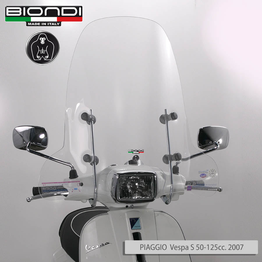 Biondi Parabrezza Club + Attacchi Oxygen Lepton Elettrico 2002