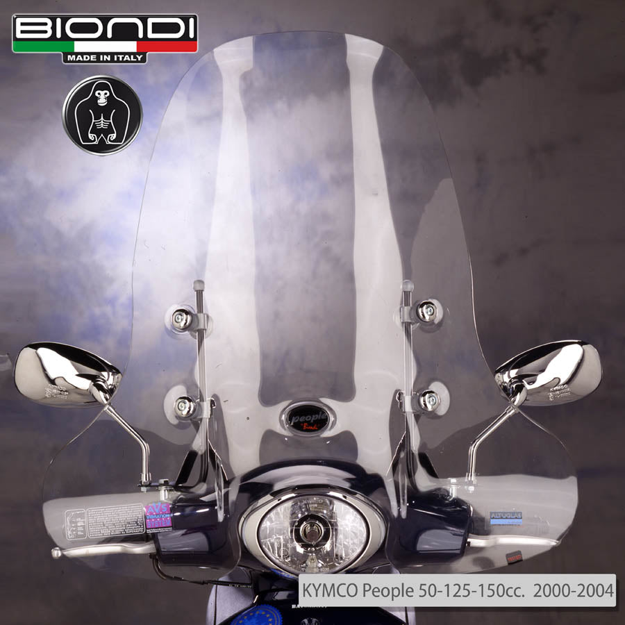 Biondi Parabrezza Pro KYMCO People 50 cc. 1998-nov00 Completo di Attacchi