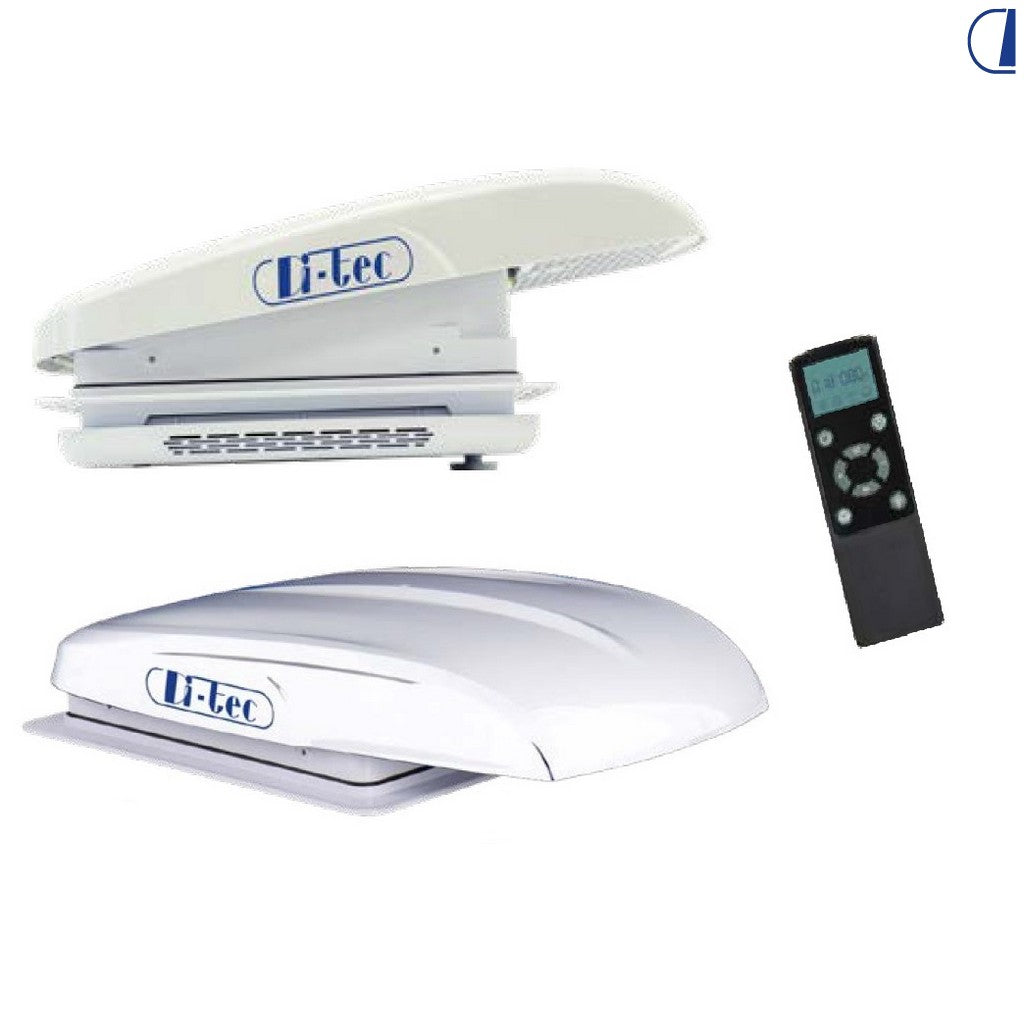 Di-Tec Plusfan oblò ventilato da tetto per camper cupola bianca 400x400 mm