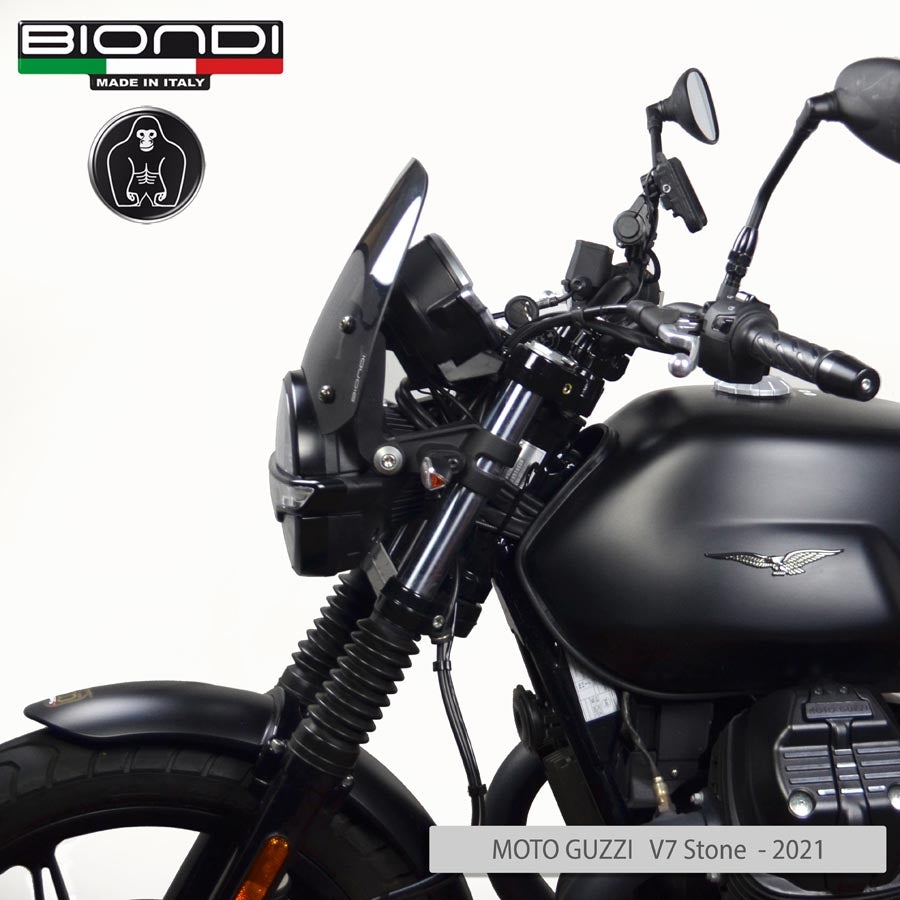 Biondi Cupolino Sport Fumè Scuro Moto Guzzi V7 III/IV, V7 Sport, V9 Bobber - MPN 8010386