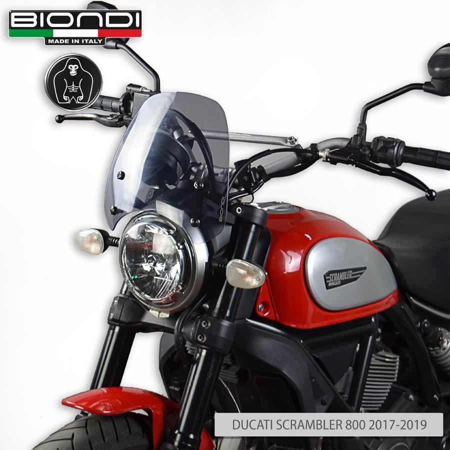 Biondi Cupolino Sport Fumè Chiaro Ducati Scrambler 400/800/1100 - MPN 8010407