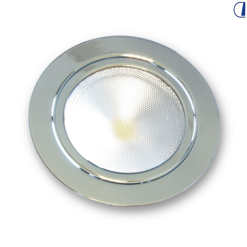 Spot da incasso LED COB in metallo lente diamantata foro Ø 52 mm
