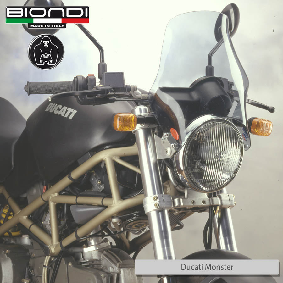 Biondi Cupolino Fumé Naked per Moto con Faro Tondo - MPN 8010033