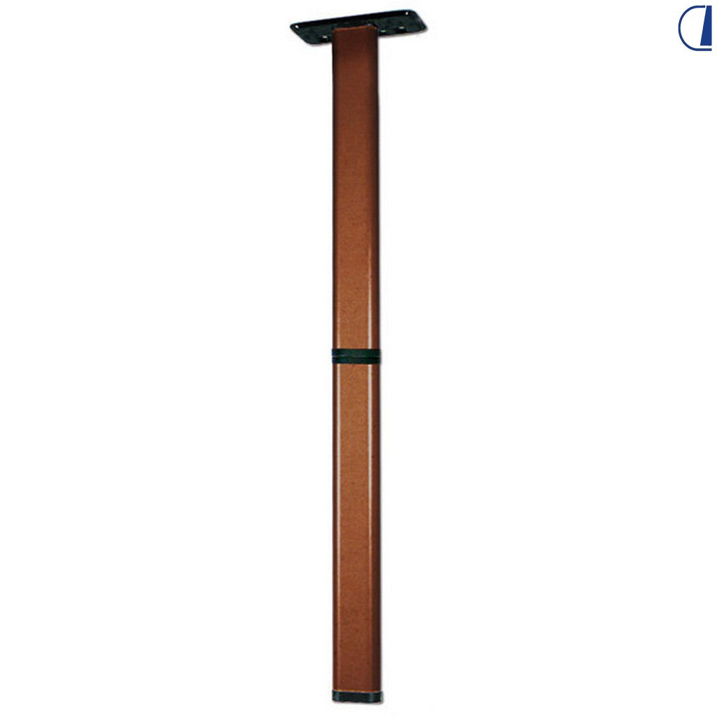 Di-Tec Gamba tavolo pieghevole in alluminio marrone H 675 mm