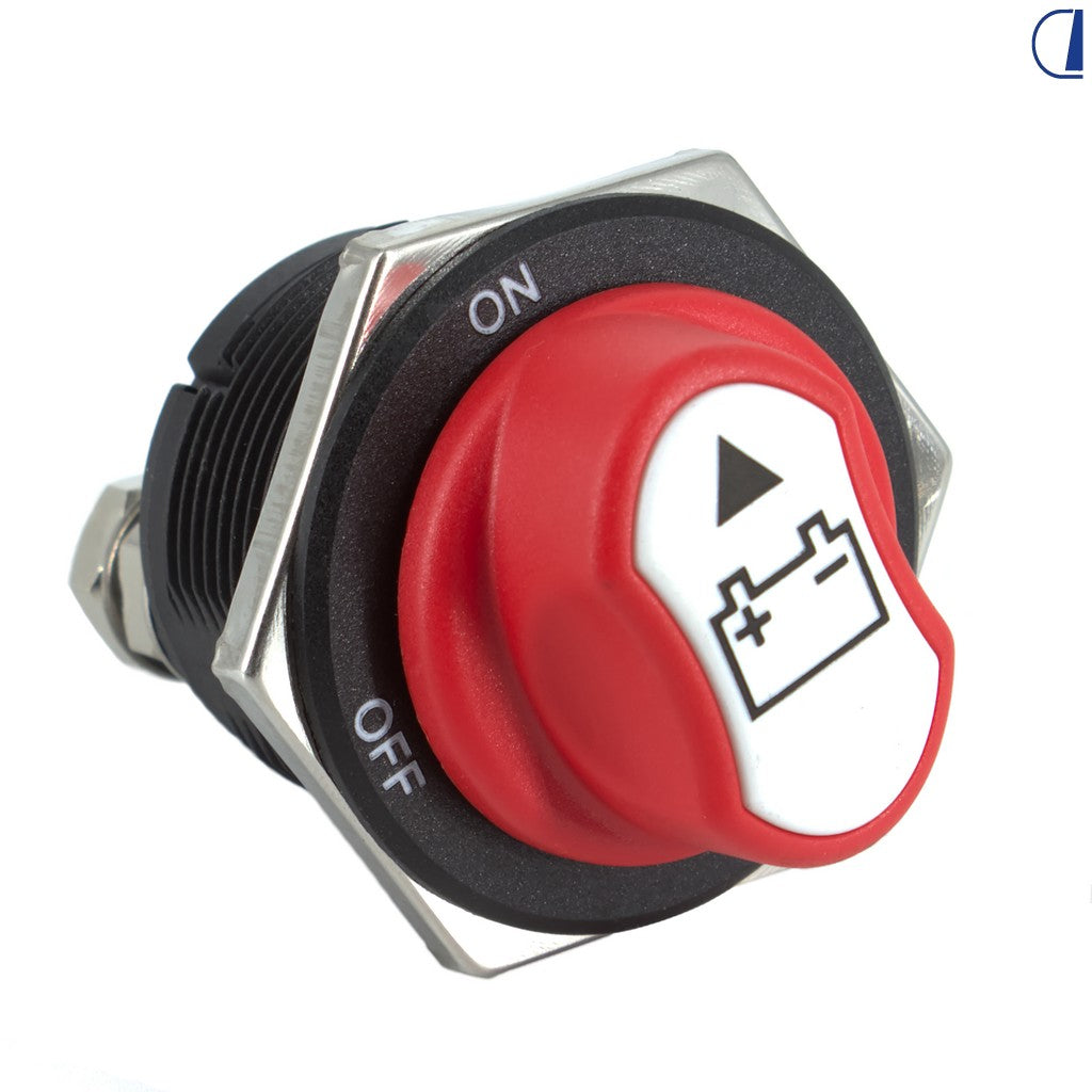 Di-Tec Sezionatore batteria 200 A da incasso Ø 26 mm con leva removibile