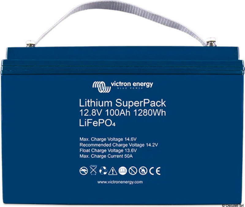 Victron Lithium SuperPack 12,8V 100Ah BMS Integrato (M8)