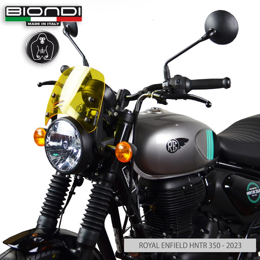 Biondi Cupolino Caffè Royal Enfield Hunter 350 2023 Giallo - Kit Montaggio Incluso