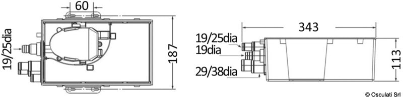 Attwood Pozzetto Raccolta Acque Grigie MK2 con Pompa Automatica 12V