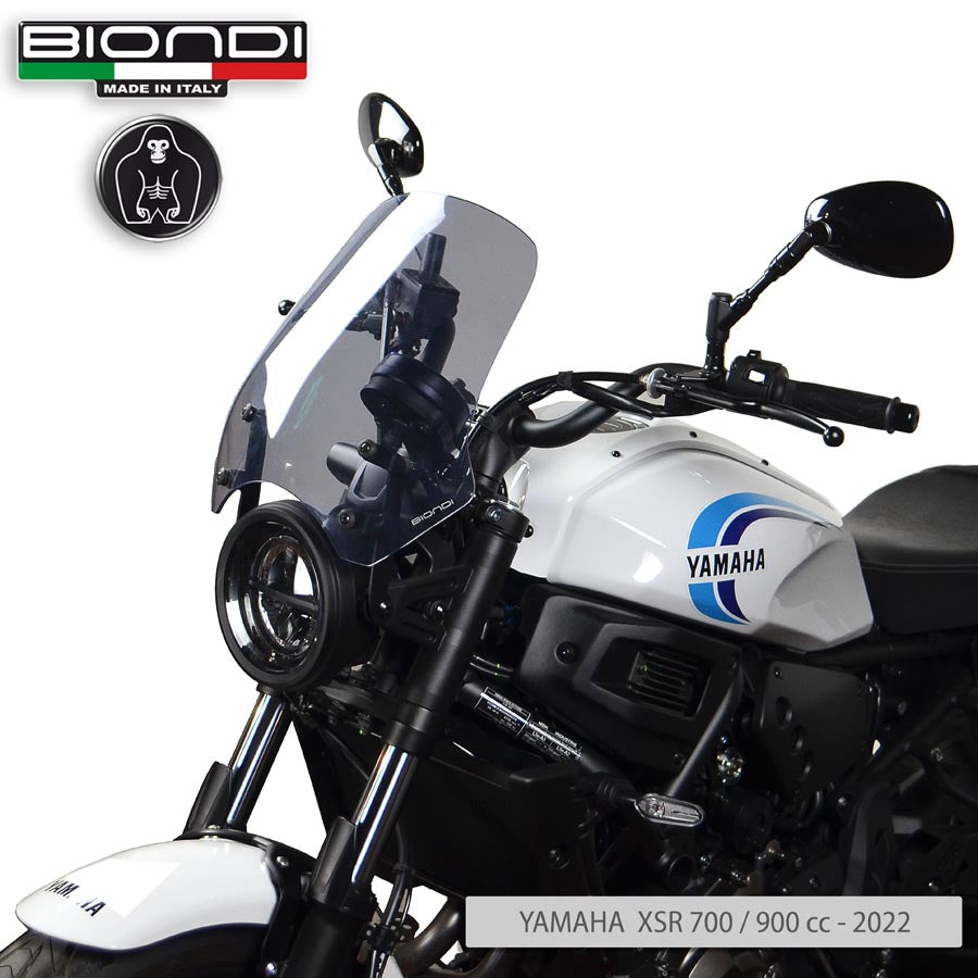 Biondi Cupolino Touring Fumè Chiaro Benelli / Moto Guzzi V7 / Triumph Bonneville / Yamaha XSR