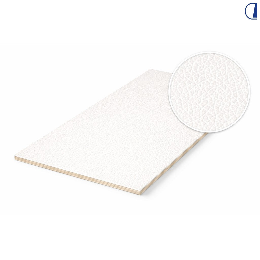 Di-Tec Pannello compensato finta pelle bianco 2450x1230x3 mm