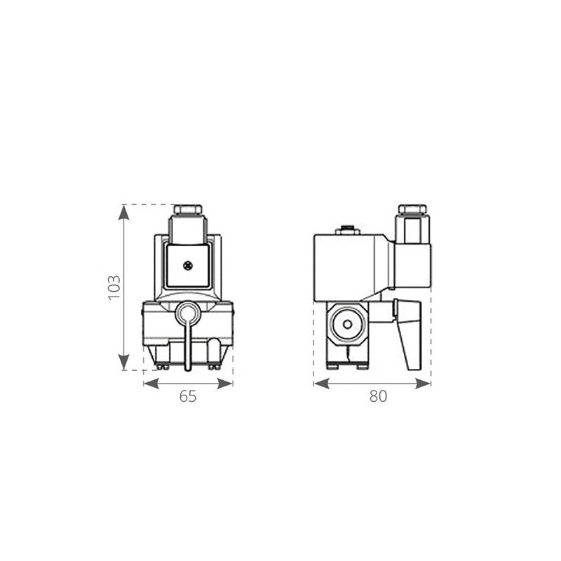 Válvula solenoide de accionamiento rápido de 12 voltios FEEL05110000A00