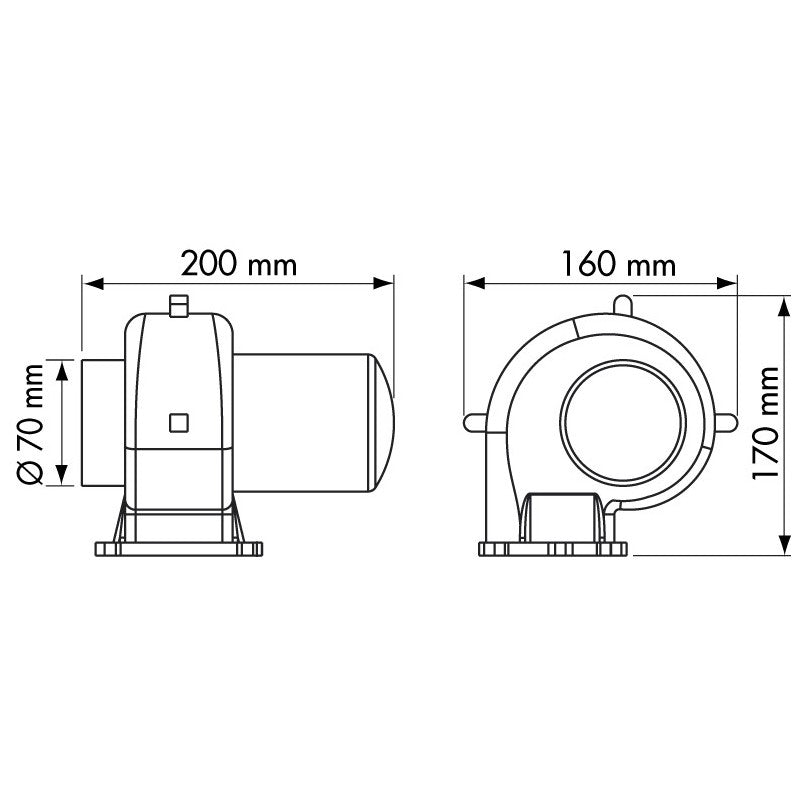 Plastimo Staffa Fissaggio Ventilatore 57287
