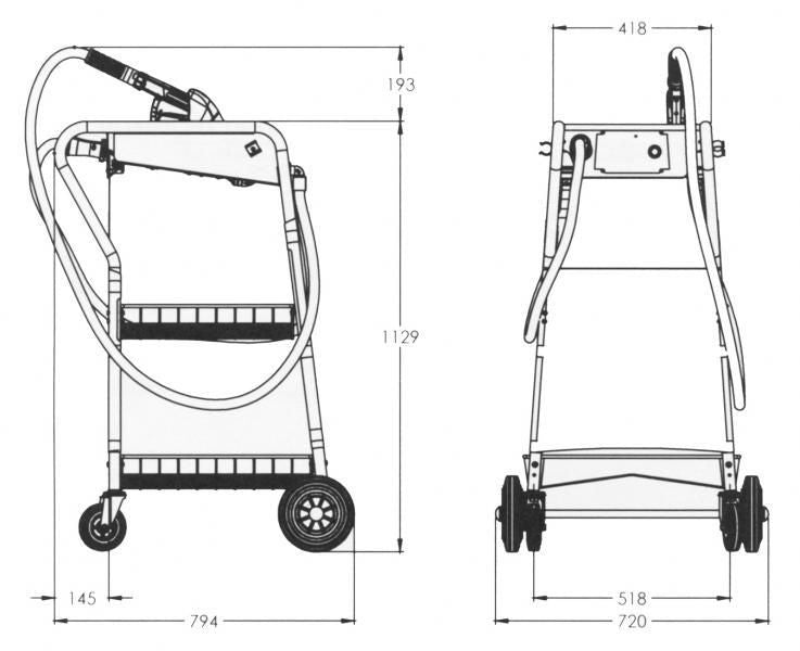 Piusi Edgard AdBlue refueling trolley