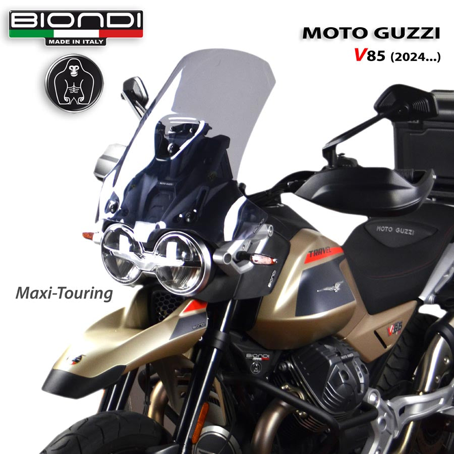 Biondi Cupolino Maxi-Touring Fumè Chiaro Moto Guzzi V85 TT